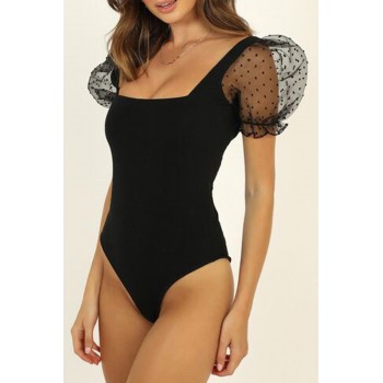 Kiss Me Quickly Bodysuit In Black